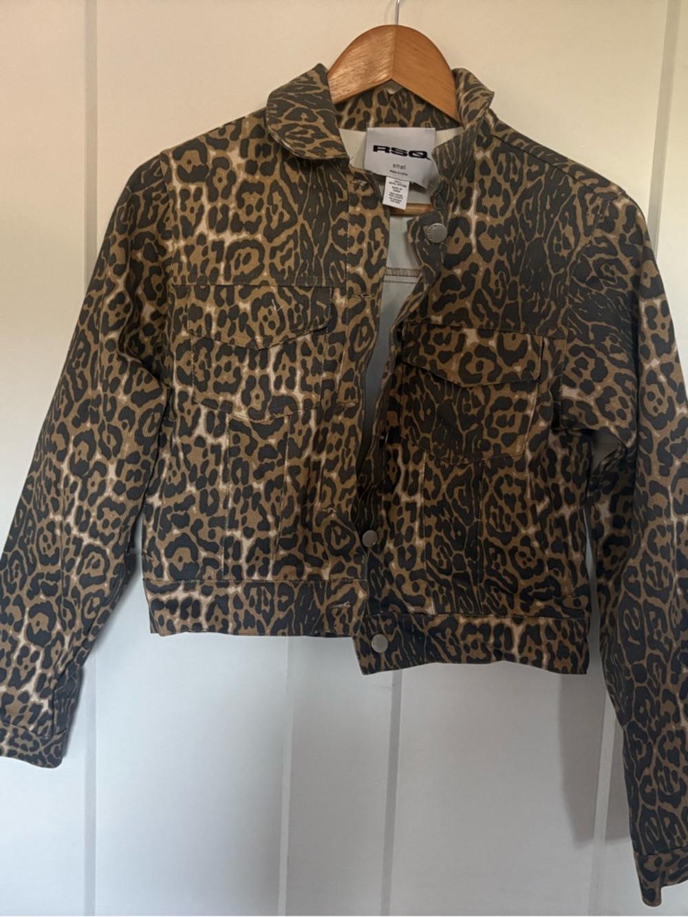 Tilly's Leopard Print Crop Jacket - Brown & Black